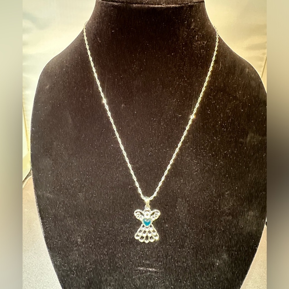 Avon - Mary Birthstone Angel Necklace